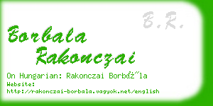borbala rakonczai business card